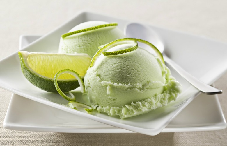 Avocado, Coconut, and Lime Sorbet
