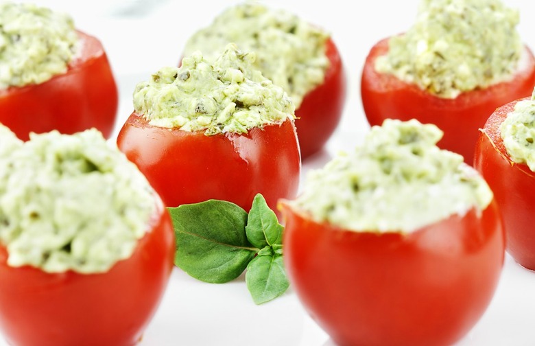 Cherry Tomatoes Stuffed with Avocado