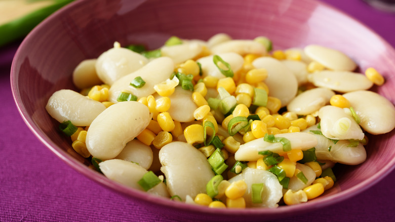 Lima bean and corn salad