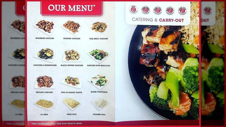 Asian Chao Chinese dishes on menu