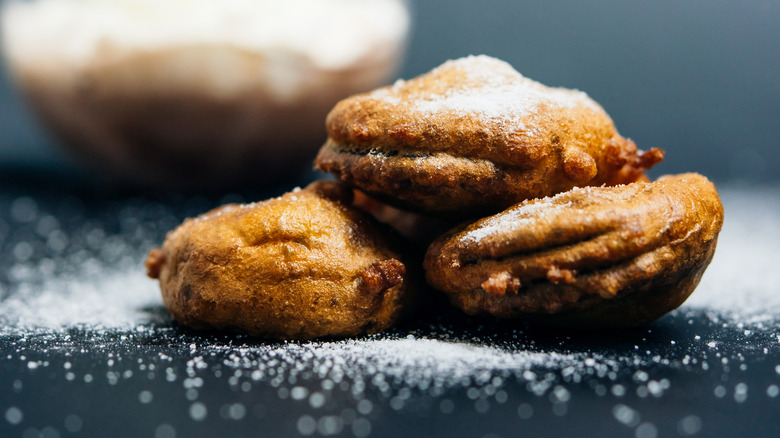Deep fried and powered Oreos