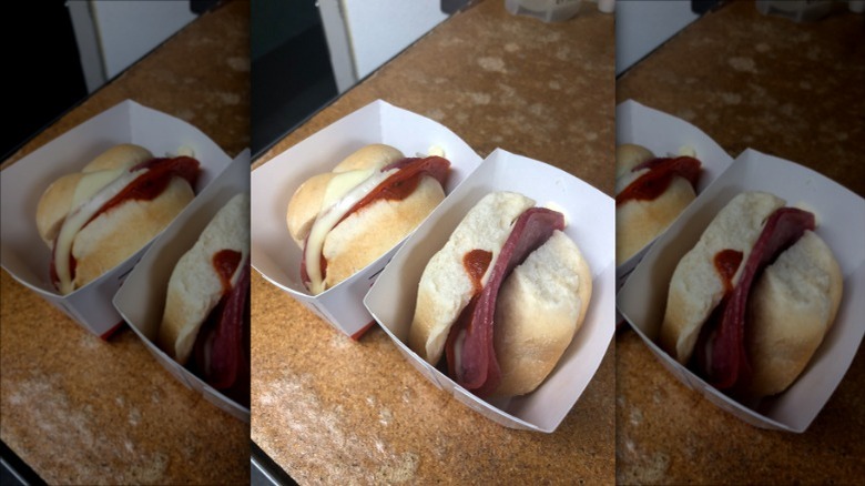 Arby's Pizza Sliders on table