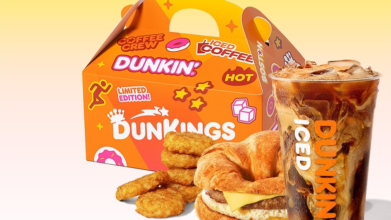 Box and items from the $6 meal deal at Dunkin