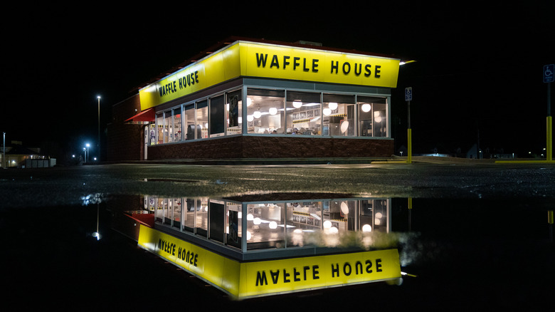 Exterior of a Waffle House