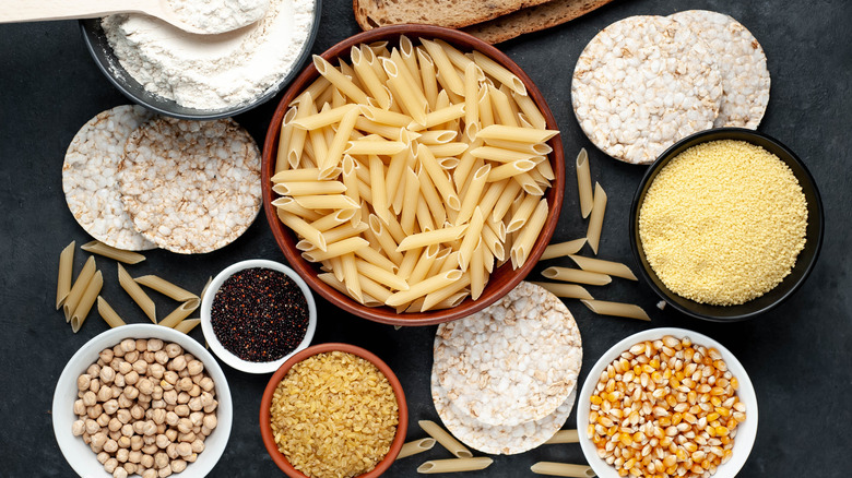 gluten free foods in bowls