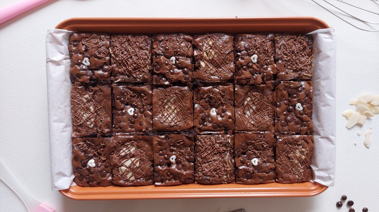 Brownies in pan