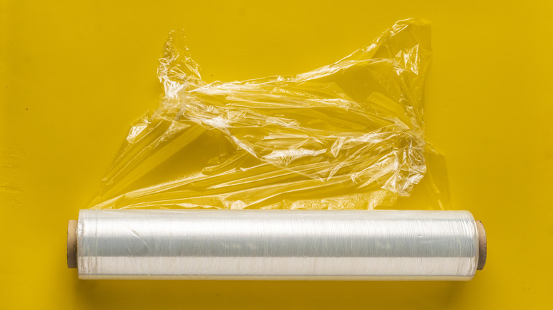 Roll of plastic wrap