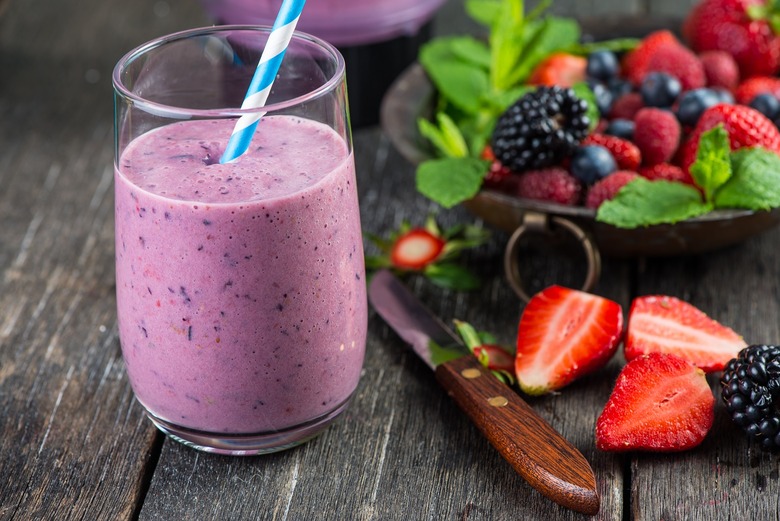 smoothie in a glass