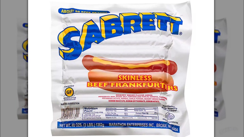 Sabrett Skinless Beef Frankfurters