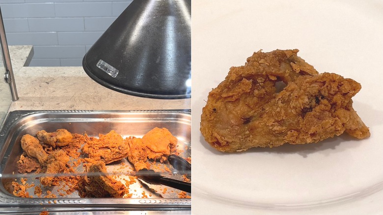 Fried chicken at Golden Corral