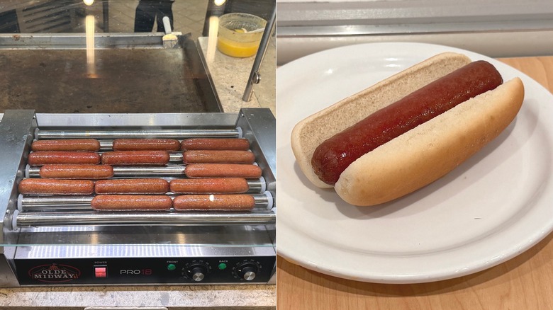 Hot dog at Golden Corral