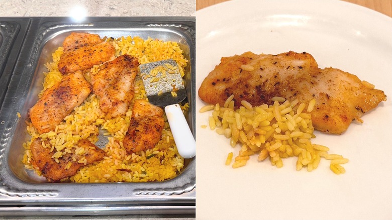 Baked fish at Golden Corral