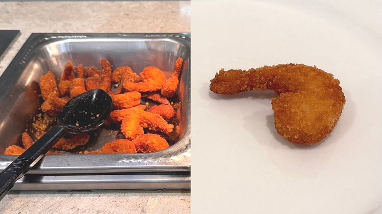 Fried shrimp at Golden Corral