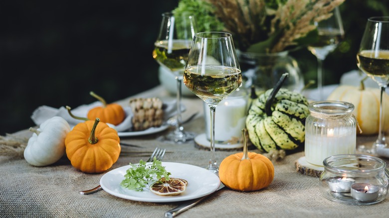 Thanksgiving table setting