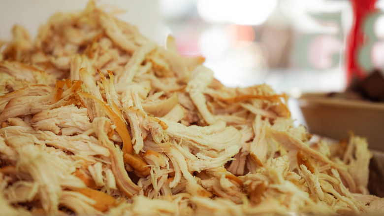 Shredded rotisserie chicken