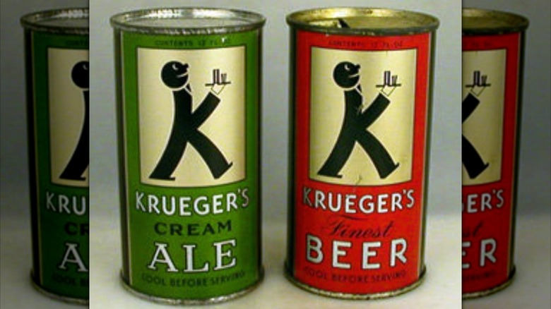 A 16-ounce can of Krueger Cream Ale