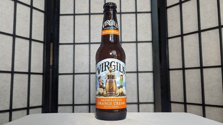 bottle of Virgil's Orange Cream soda