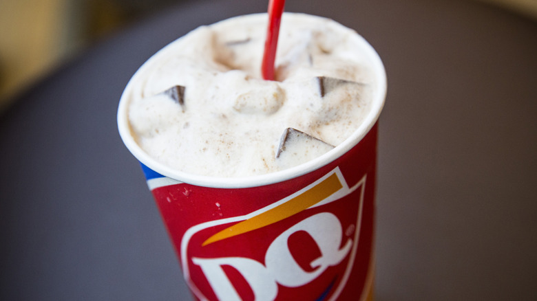 Close-up on a DQ blizzard