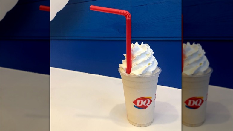 DQ Moolatte on a table