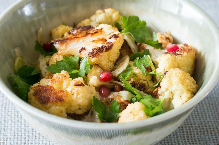 Roasted Cauliflower Salad