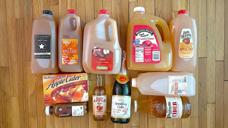 Assorted apple ciders