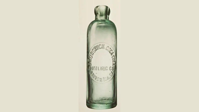Original straight-sided Coca-Cola bottle from 1899.