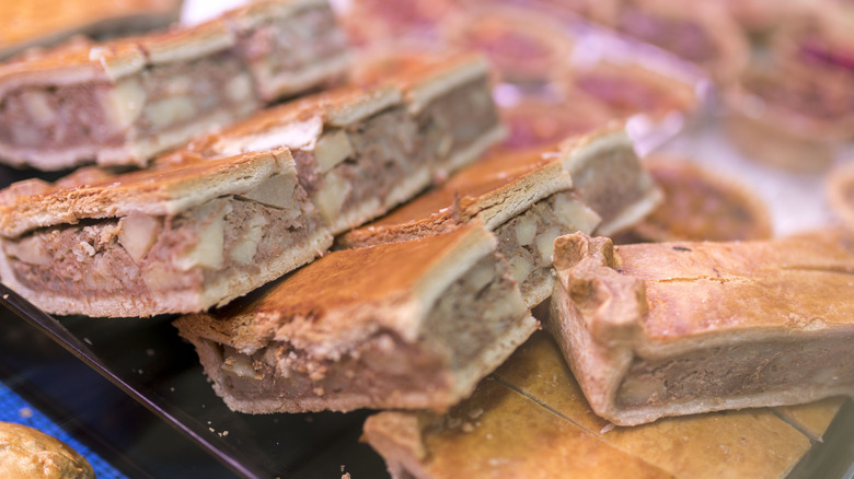 sliced of corned beef pie