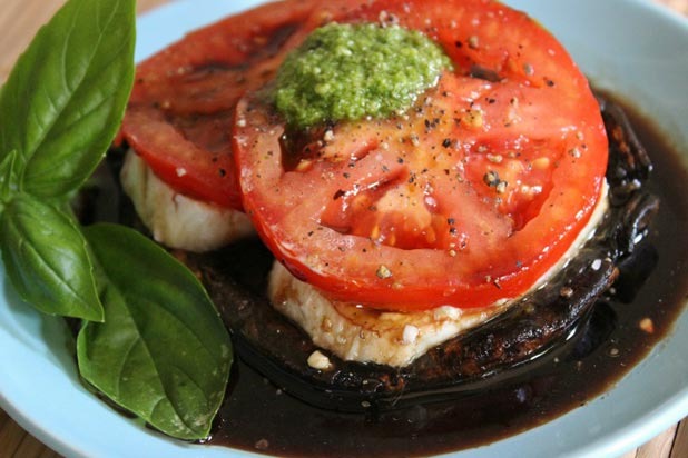 Grilled Portobello Mushroom Caprese Stack Recipe