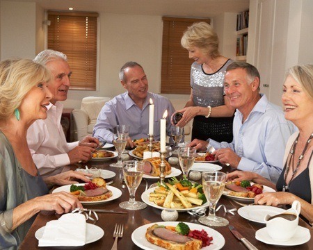 Serving at table