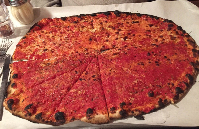 #8 Sally's Apizza, New Haven, Conn. (Tomato Pie: Tomato sauce, no cheese)