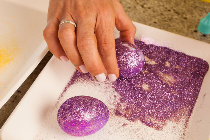 Glittered Easter Eggs