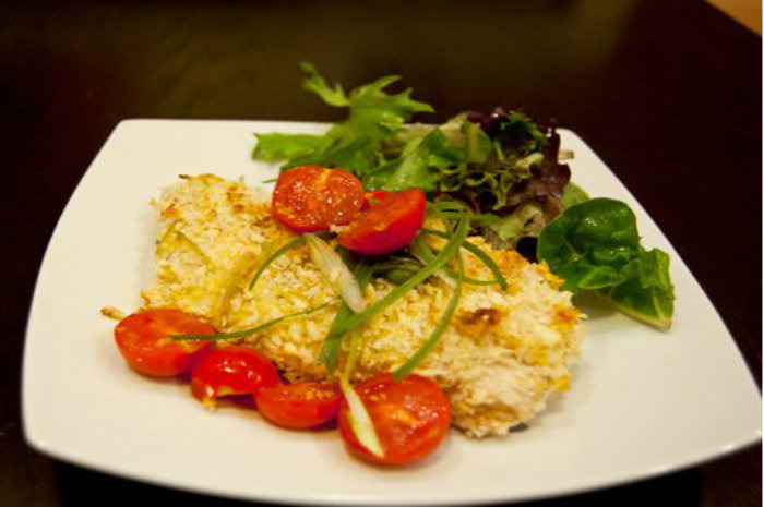 Baked Panko Crusted Chicken Breast