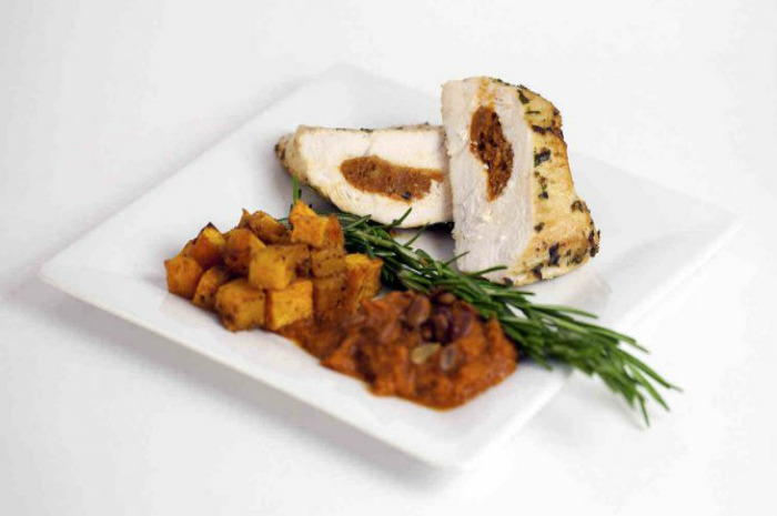 Pumpkin Stuffed Chicken Breast