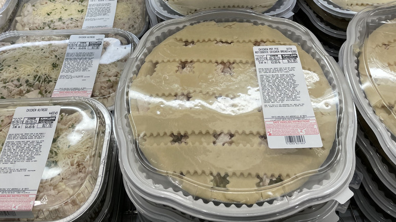 Kirkland Signature chicken pot pie in the Costco deli section