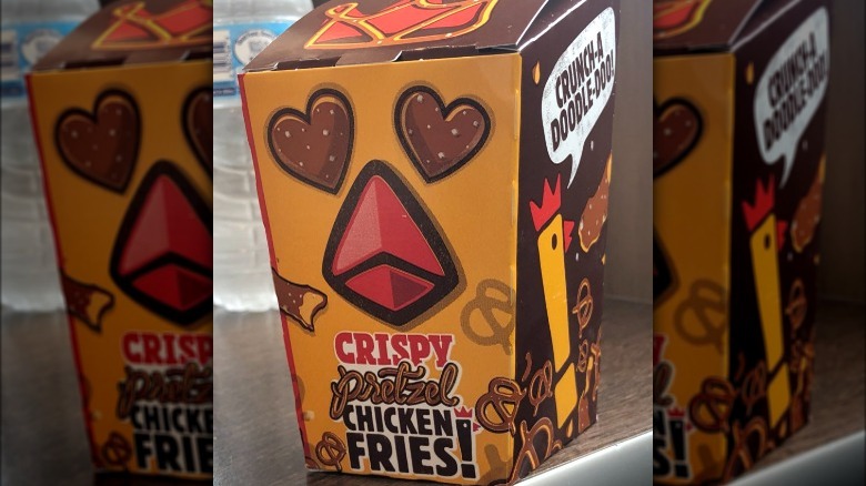 Crispy Chicken Pretzel Fries box
