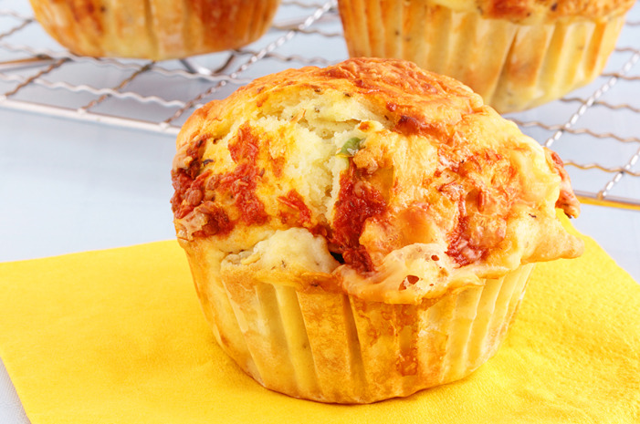 Cheesy Chicken Lunchbox Muffins