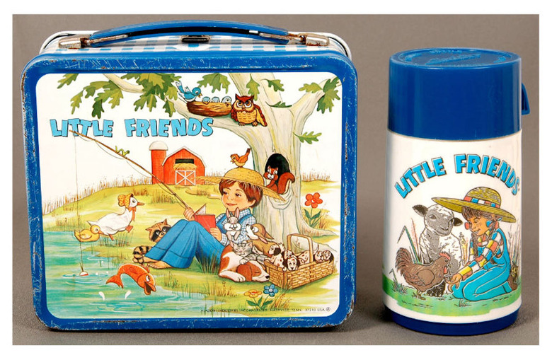 Aladdin, Little Friends (1982), $850; Matching Plastic Bottle, $260