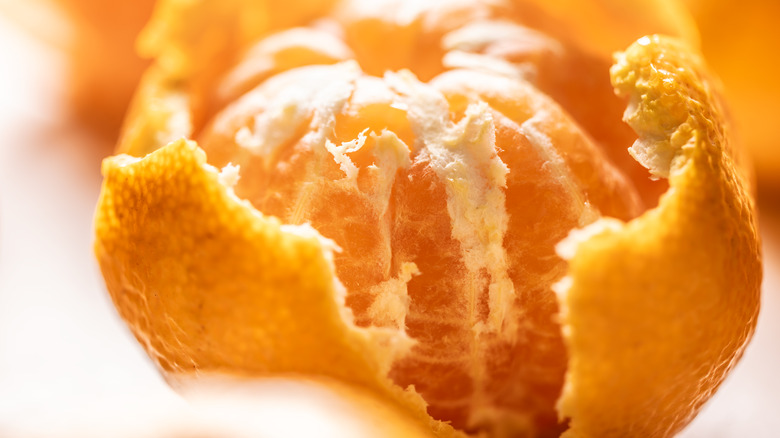 Peeled clementine