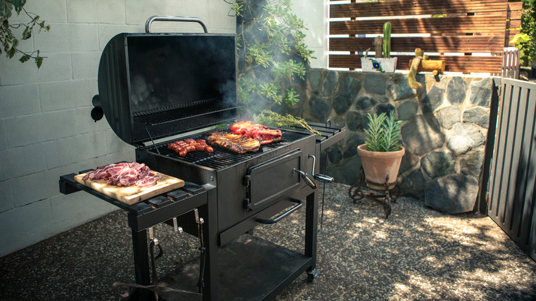 Food on the grill