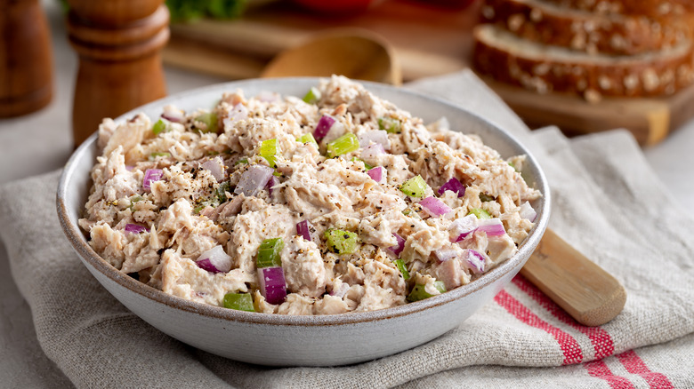 tuna salad in bowl