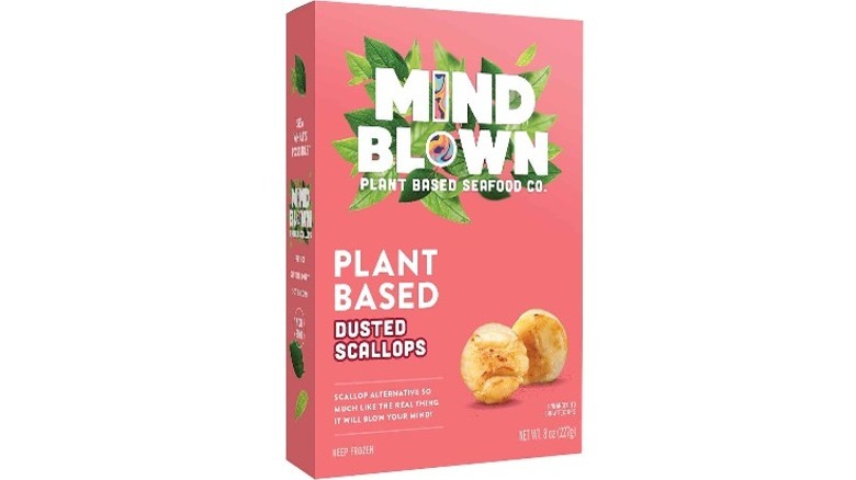 plant-based dusted scallops