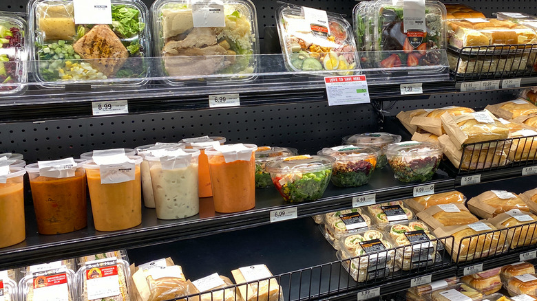pre-made food at grocery store