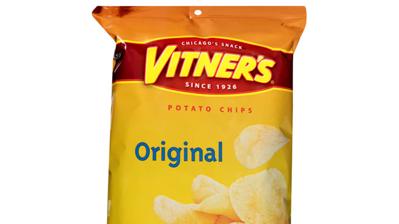 A yellow bag of Vitner's original chips.