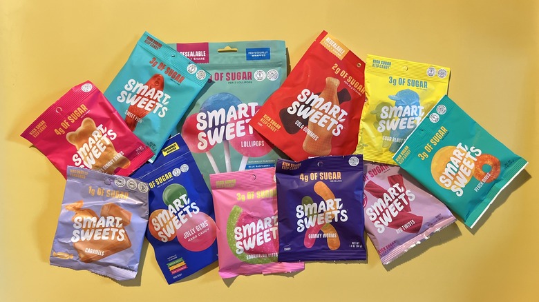 assortment of SmartSweets candy bags