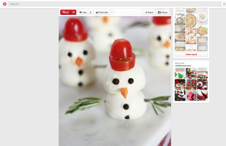Caprese Salad Snowmen