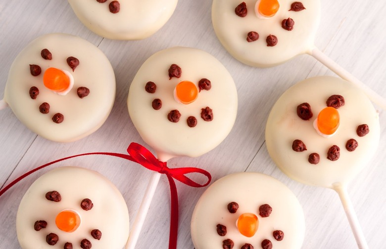 Chocolate-Covered Oreo Snowmen