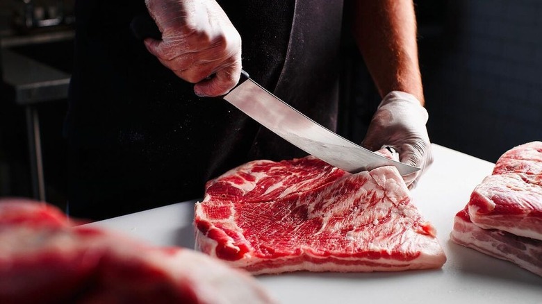 Raw steak from Kau Greensboro