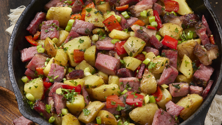 Ham and potato hash