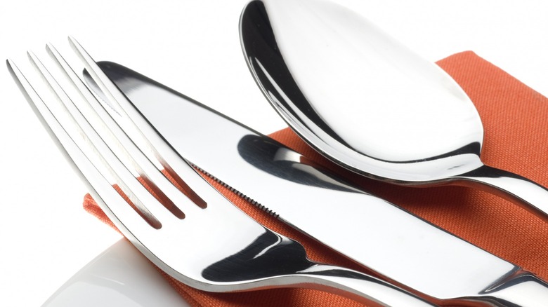 Fork, knife, and spoon