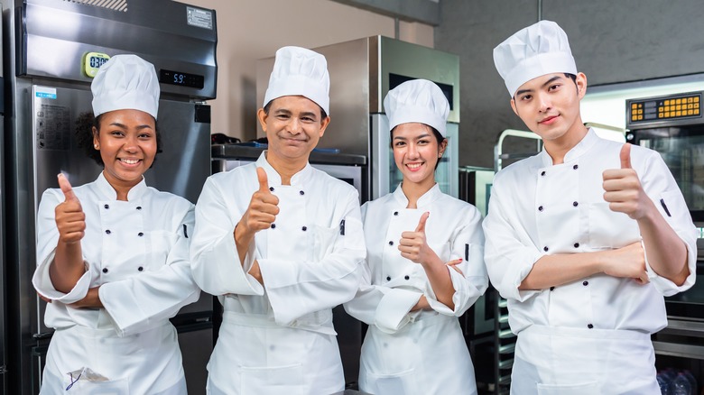 chefs giving thumbs up 